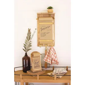 Wooden Table Top Note Roll 2