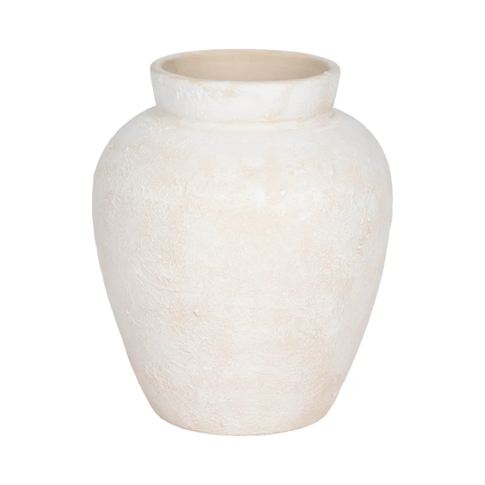 TROYSTONE IVORY VASE 12 (IN)