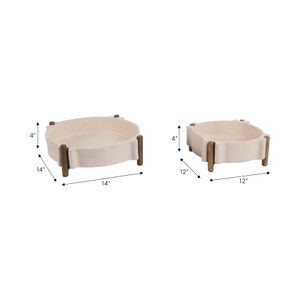 EMMETPORT SET OF 2 BROWN TRAY 4 (IN) 8