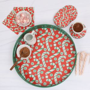 Candy Cane Joy Paper Cocktail Napkins (Pack of 25) 3