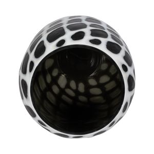 ALMABURN BLACK GLASS VASE 18 (IN) 6