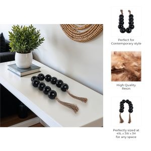 GORDONSTONE BLACK BEAD 3 (IN) 9