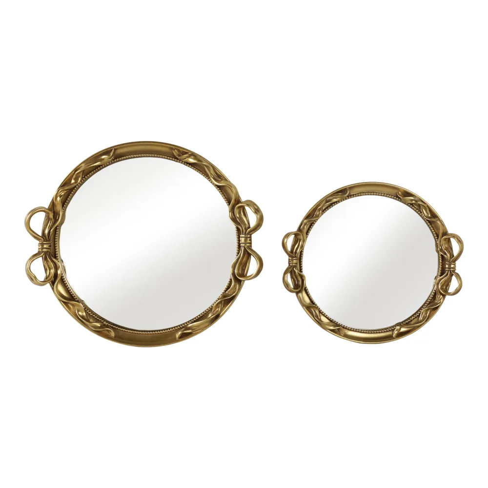 BRAMWIND SET OF 2 GOLD TRAY 2 (IN)