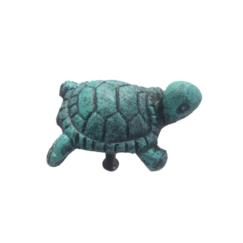 2.25" BLUE C/I TURTLE DRAWER PULL
