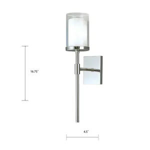 Kimberly 17.38'' High 1-Light Sconce - Chrome 2