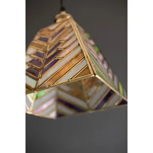 Pyramid Stained Glass Pendant Lamp 3