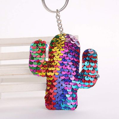GLITTER KEYCHAIN - CACTUS