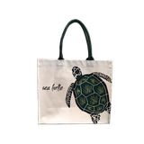 DIGITAL PRINT SEE-THRU MESH WRISTLET W JUTE - TURTLE 1