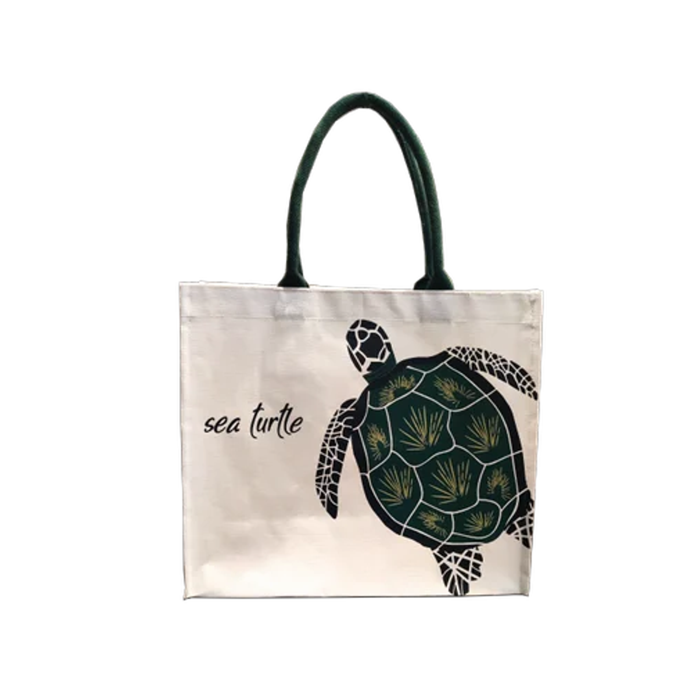 DIGITAL PRINT SEE-THRU MESH WRISTLET W JUTE - TURTLE