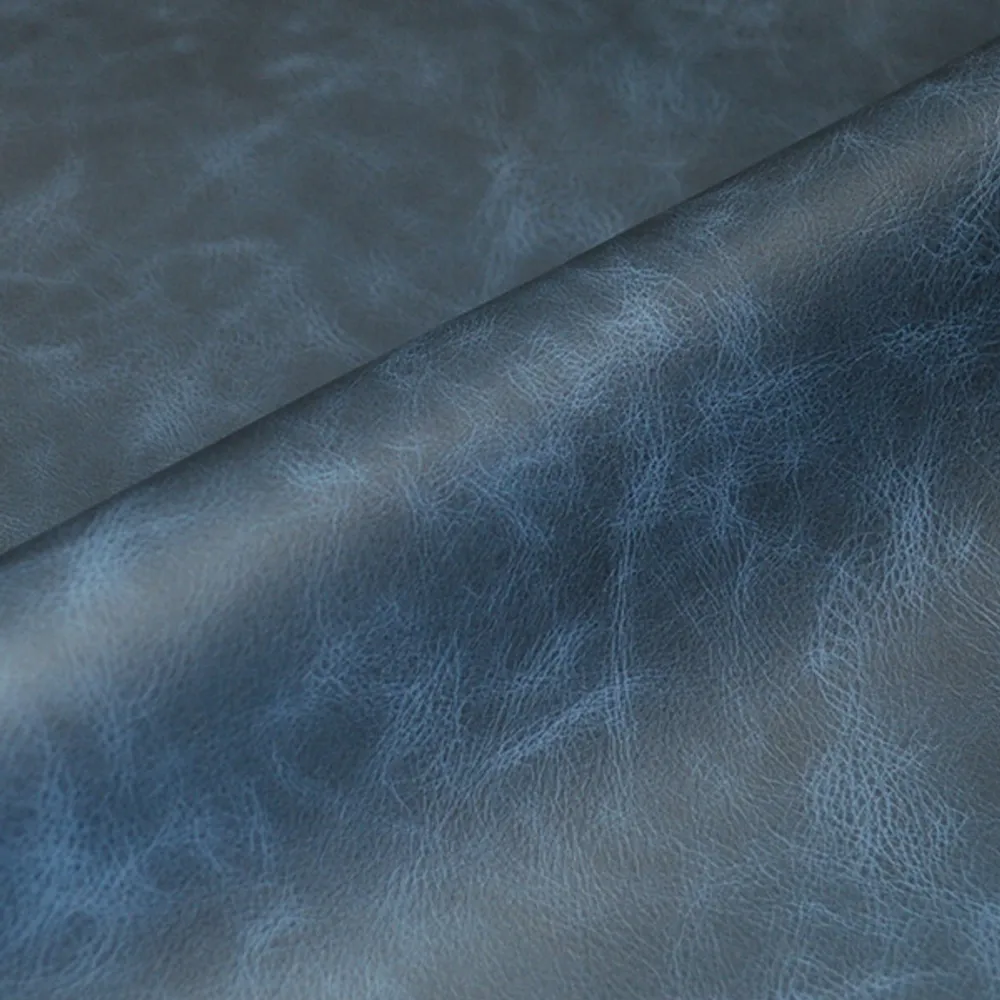 Cheyenne Worn Blue Leather - By the Hide