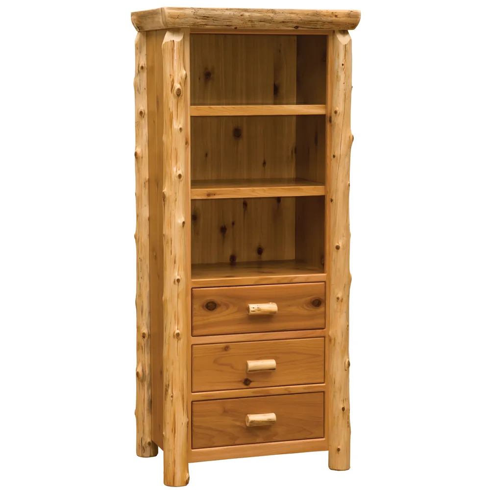 Cedar Log Open Pantry - Natural