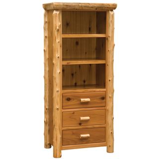 Cedar Log Open Pantry - Weathered