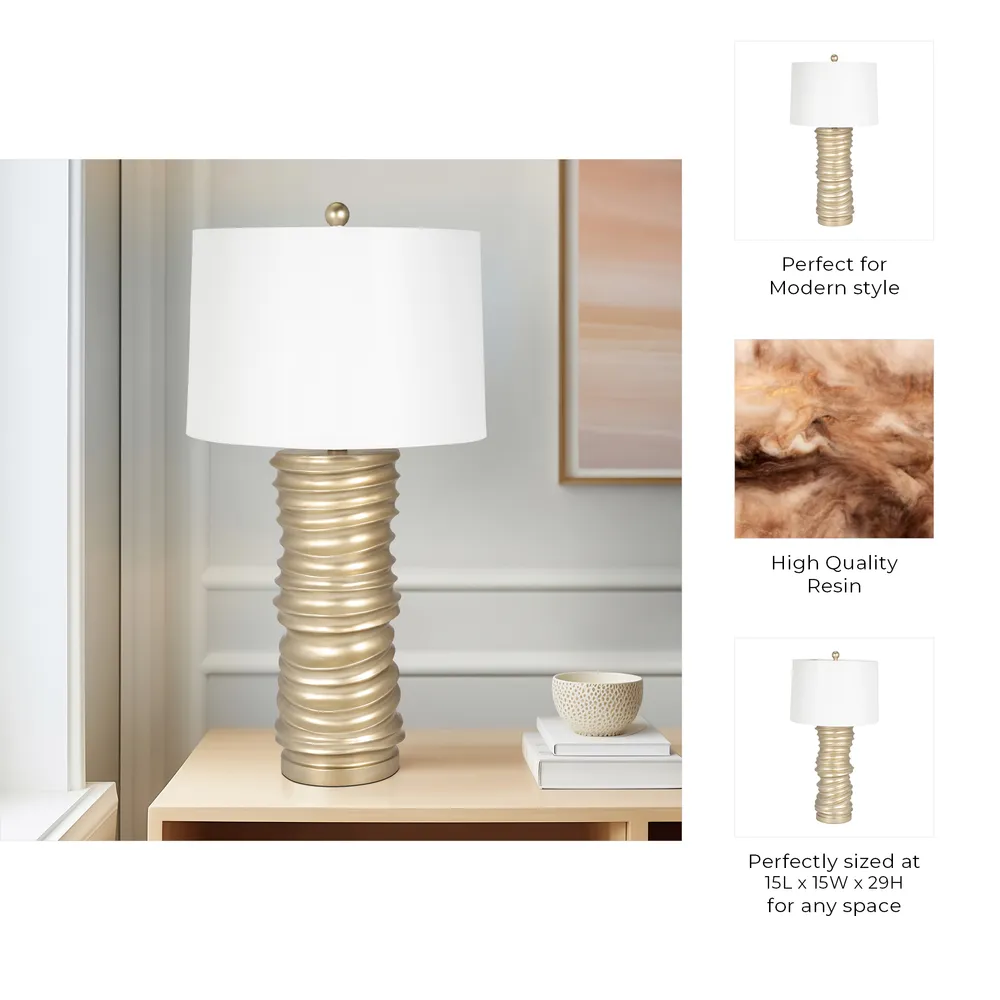 HAXTONHAM GOLD LAMP 29 (IN)
