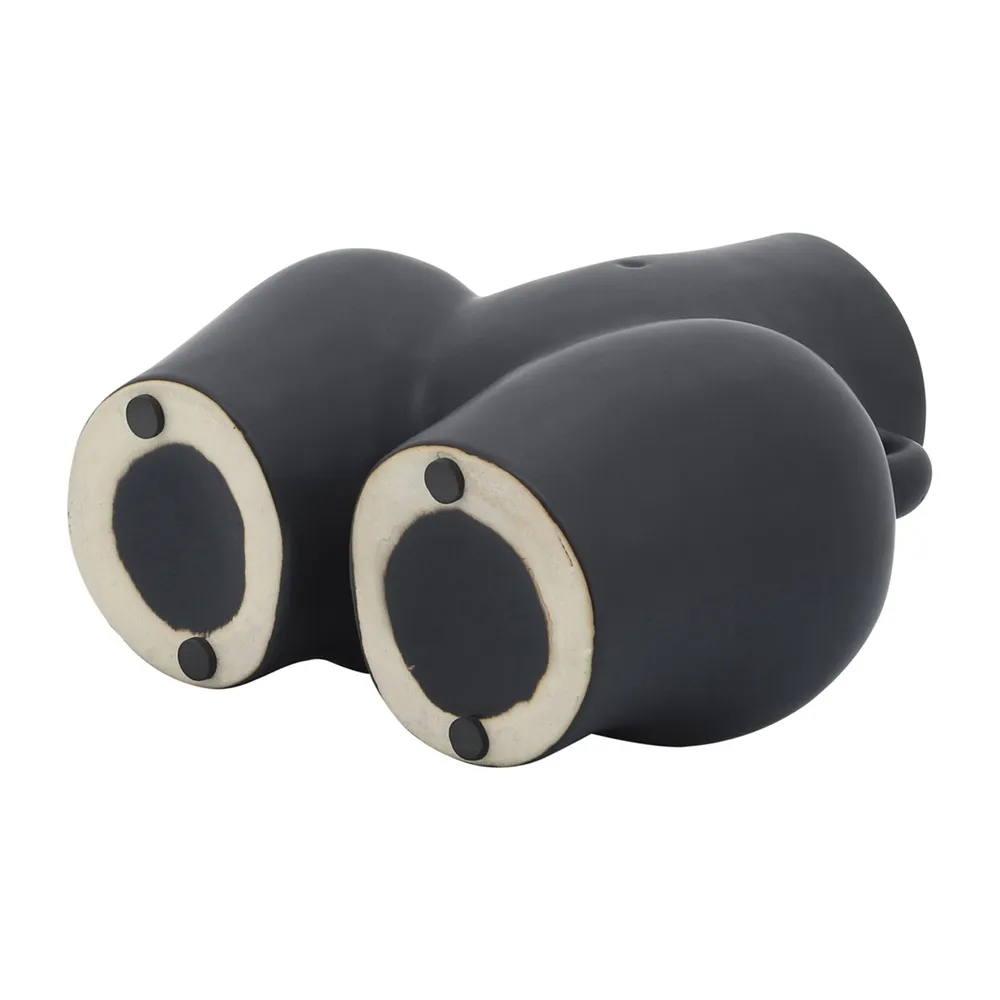 GLOVERSIDE BLACK VASE 8 (IN)