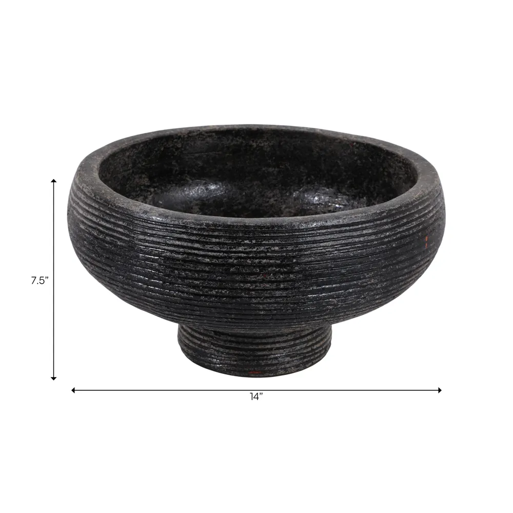 HOLLISMILL BLACK BOWL 8 (IN)