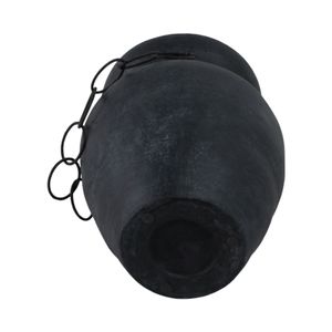 TILTONBEACH BLACK VASE 10 (IN) 8