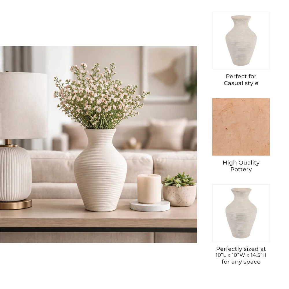 ROLAND IVORY VASE 15 (IN)