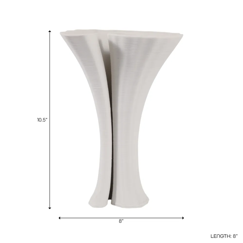 WRENMORE WHITE VASE 11 (IN)