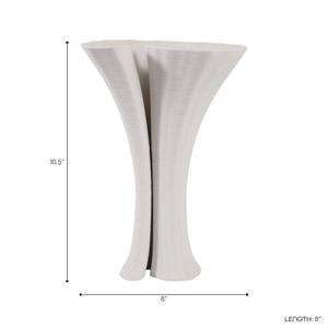 WRENMORE WHITE VASE 11 (IN) 10