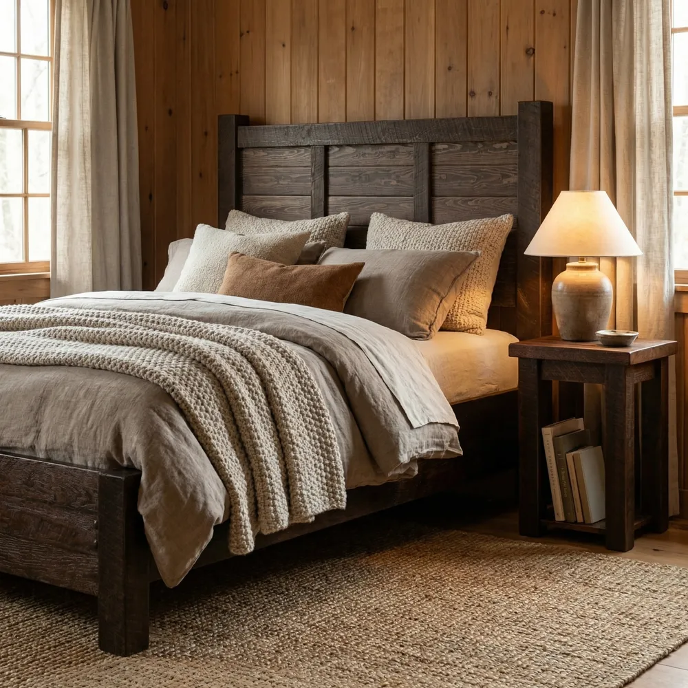 WoodShop Cider House Bed with Rail System - King