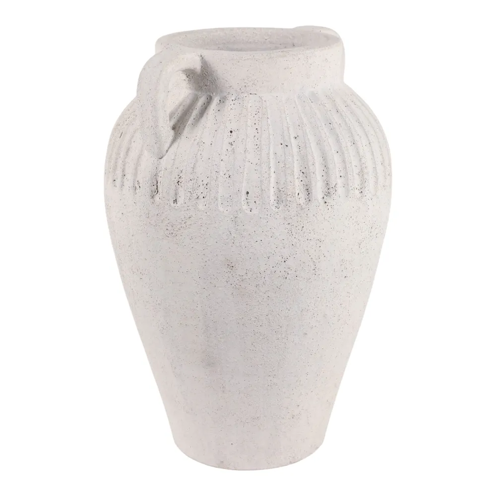 WOODSONHAVEN WHITE VASE 18 (IN)