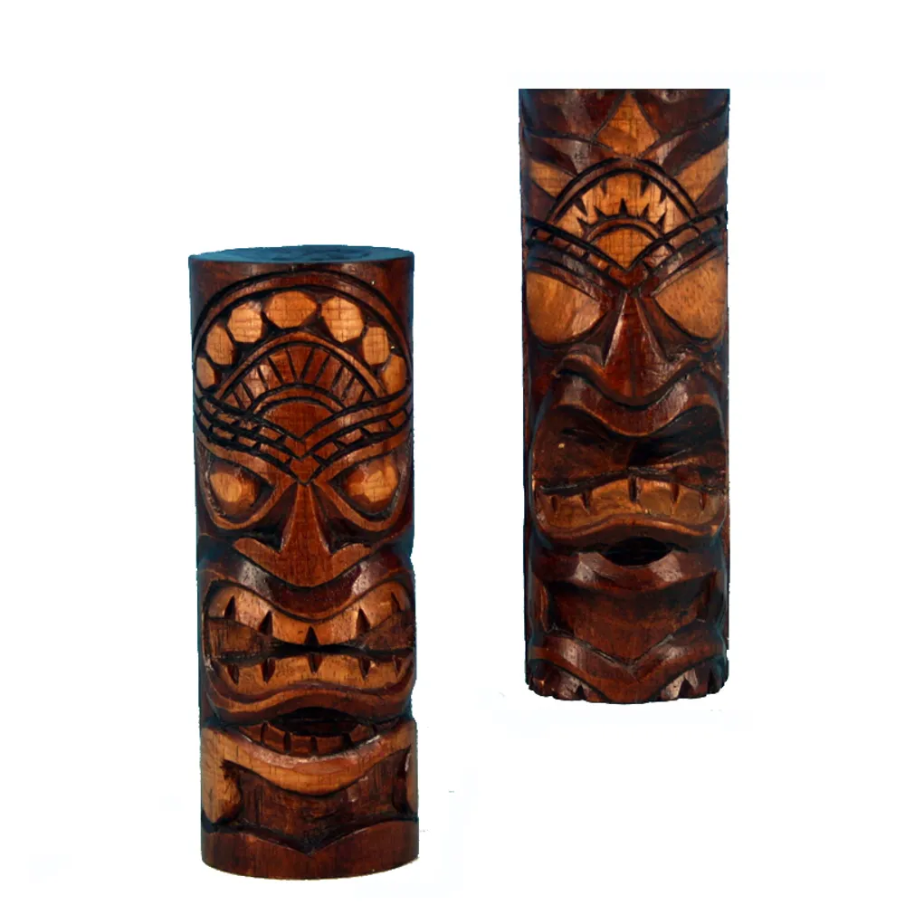 8" NATURAL TOTEM POLE 2-ASST