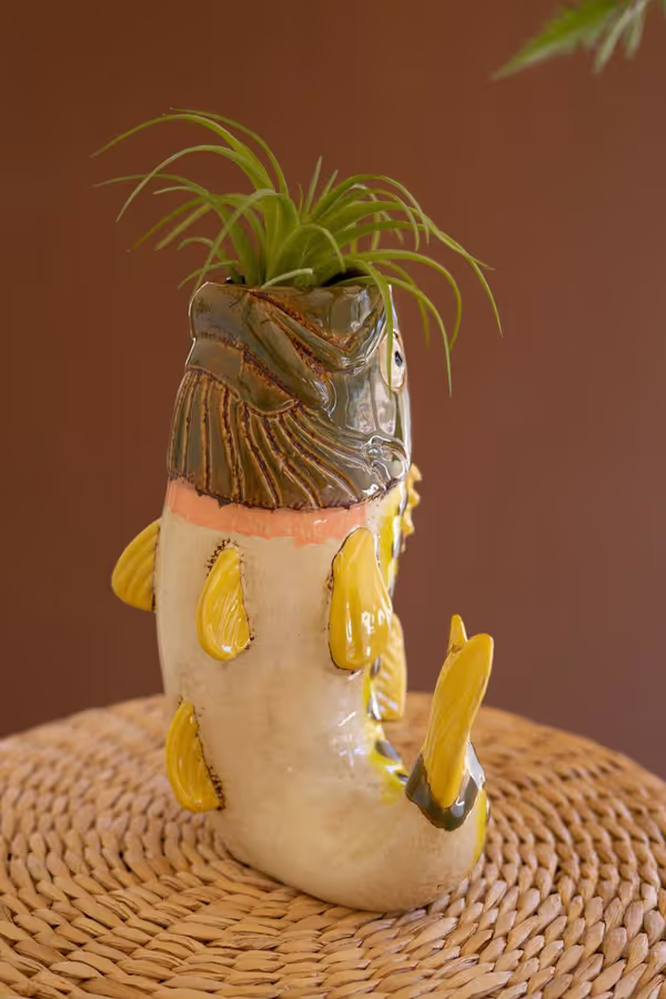 Ceramic Largemouth Bass Vase / Tabletop