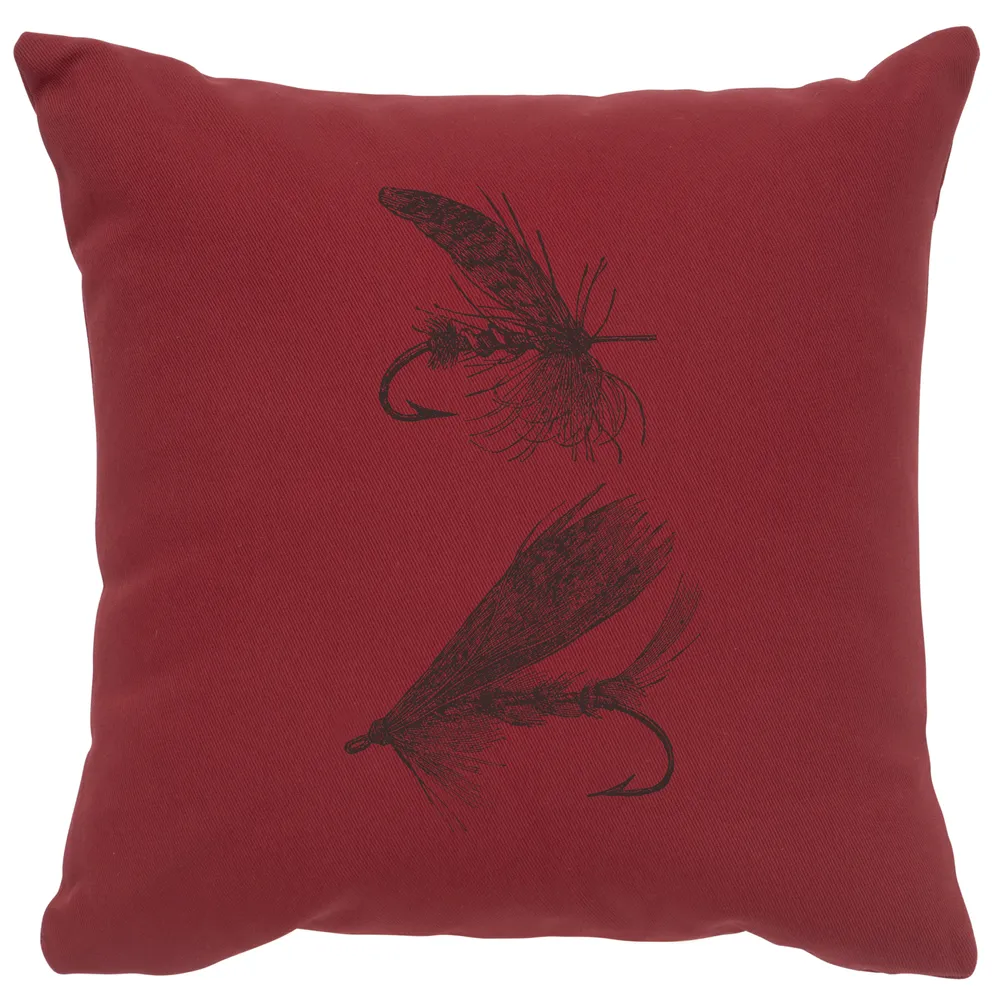 Image Pillow - Flies - Cotton Brick