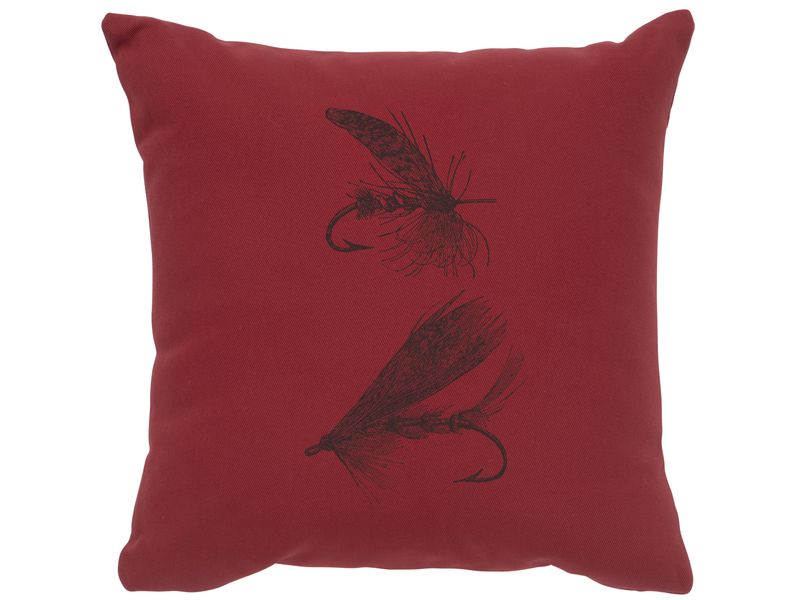 Image Pillow - Flies - Cotton Brick 1