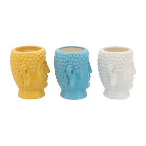 HALFORDRIDGE SET OF 3 YELLOW CANDLE 9 (IN) 3