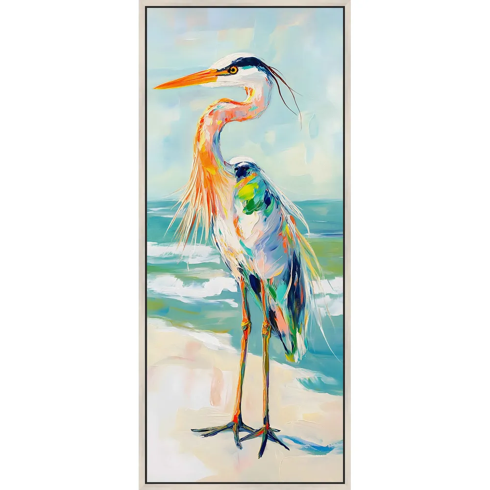 Canvas in a Floating White Frame