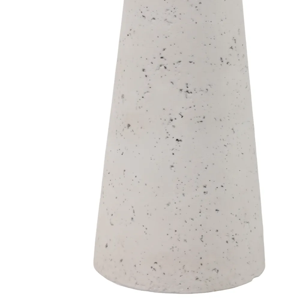 CARLIN WHITE CANDLE HOLDER 12 (IN)