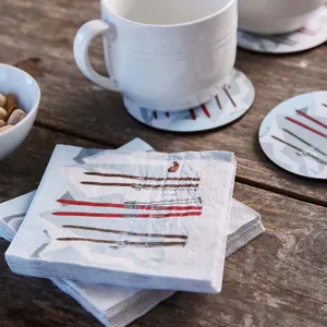 Nordic Ski Paper Cocktail Napkins (Pack of 25) 3