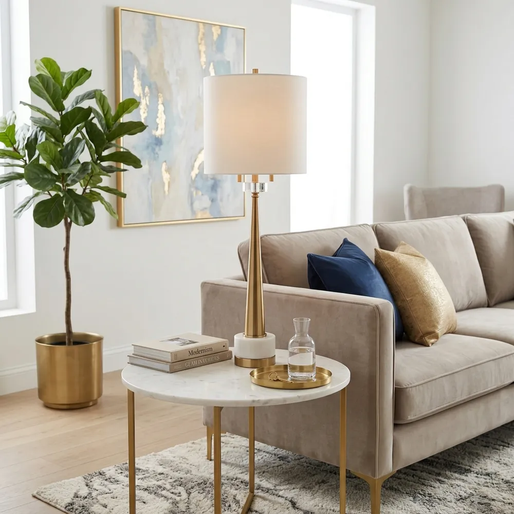 ARLOWSIDE GOLD LAMP 36 (IN)