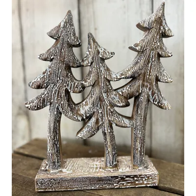 Milky Tree Trio 10x12in