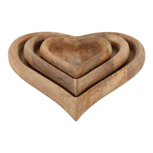 ISLESIDE SET OF 3 BROWN WOOD 2 (IN) 1