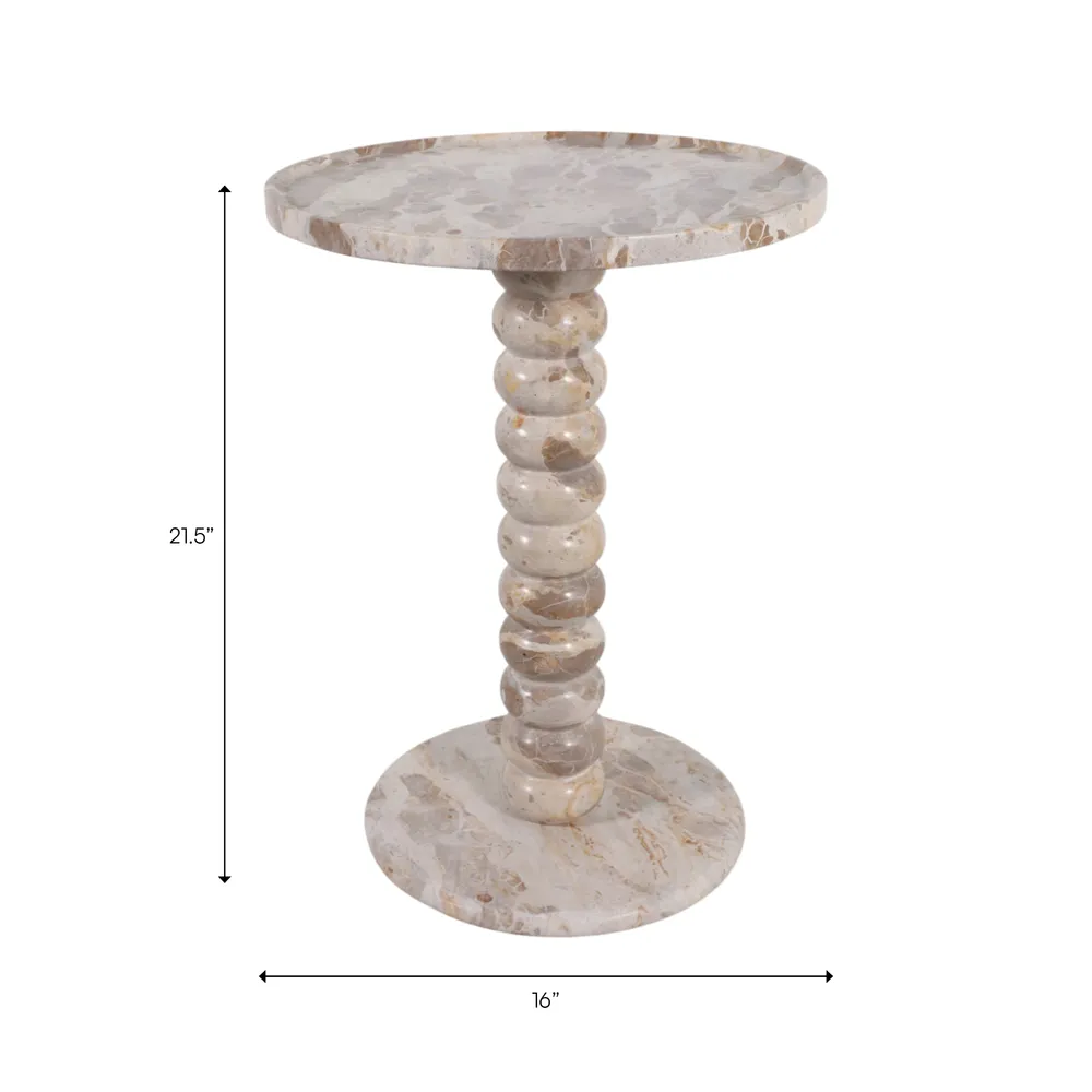 FINLEYCROSS BROWN TABLE 22 (IN)