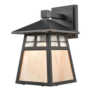 Cottage 11'' High 1-Light Outdoor Sconce - Matte Black 1
