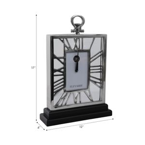 LARKHAVEN SILVER CLOCK 17 (IN) 9