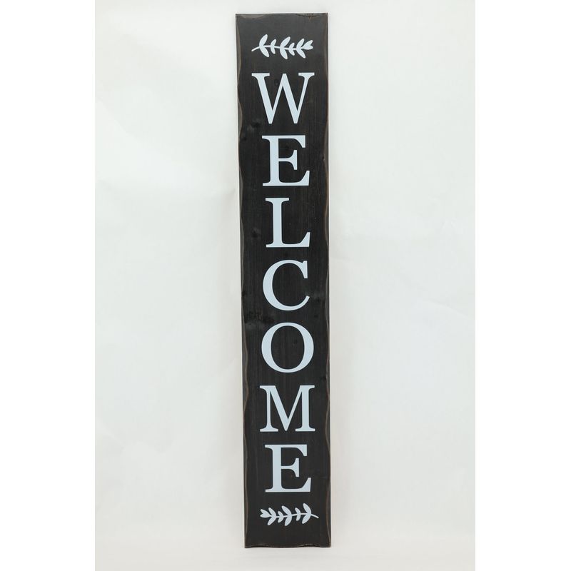47" x 7.9" Welcome Vertical Wooden Sign