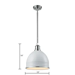 Carolton 13'' Wide 1-Light Pendant - Chrome 2