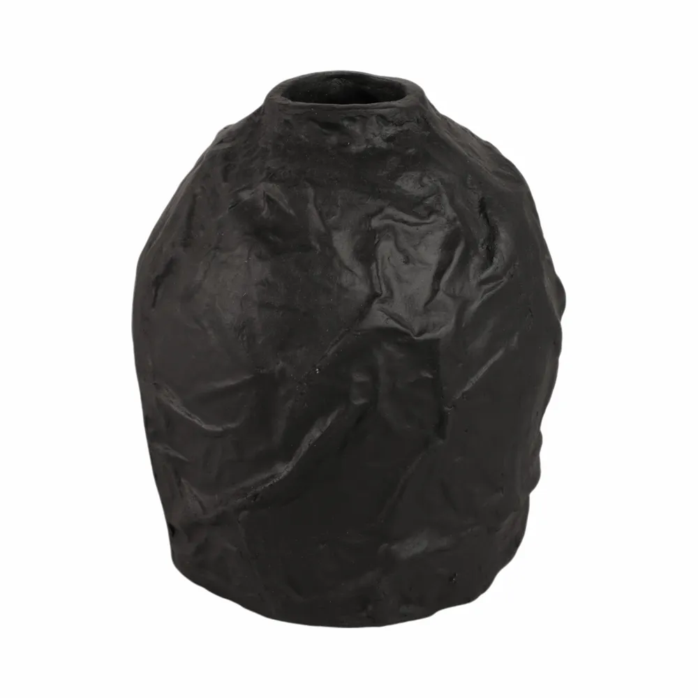 AXELLEY BLACK VASE 9 (IN)