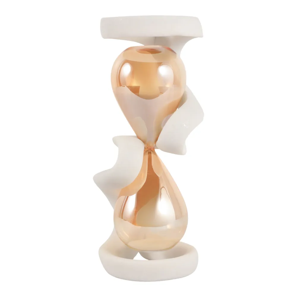 TESSSIDE WHITE HOURGLASS 13 (IN)