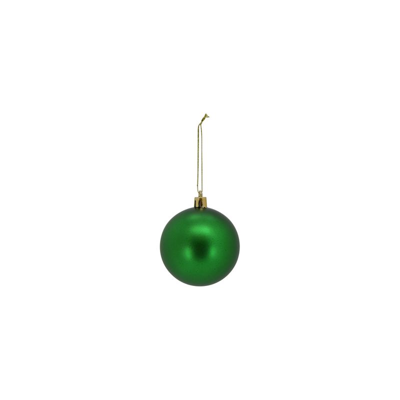 70mm Boxed Ball Ornament Set - Dark Green