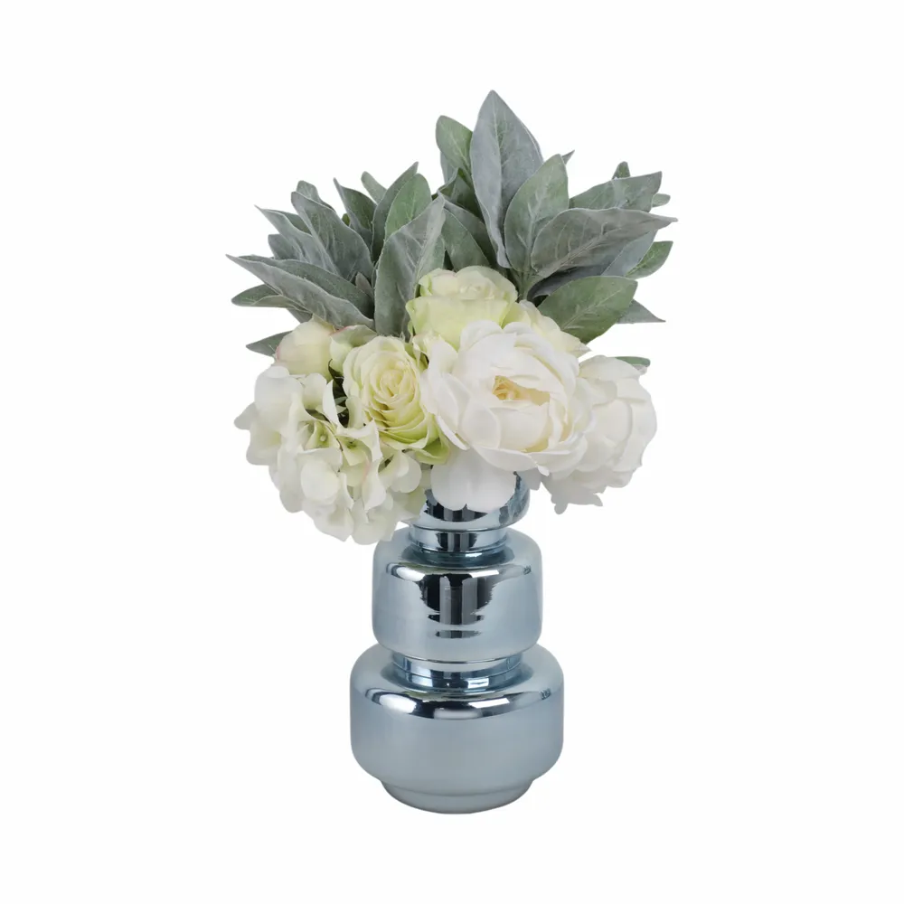 SOLCLIFF BLUE GLASS VASE 10 (IN)