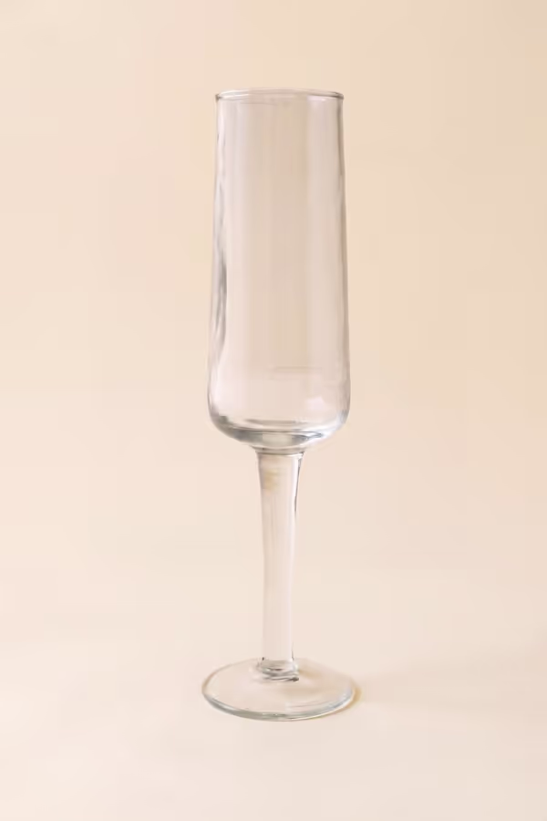 Hammered Glass Champagne Flute