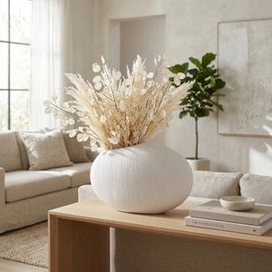 MARCHOLM WHITE VASE 11 (IN) 12