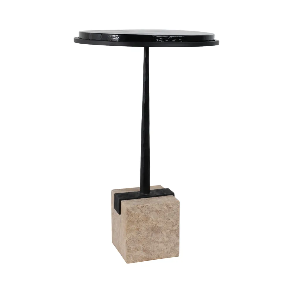 BECKSHAW BLACK TABLE 26 (IN)