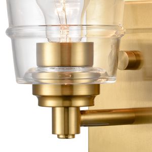 Pulsate 4.5'' Wide 1-Light Vanity Light - Satin Brass 5