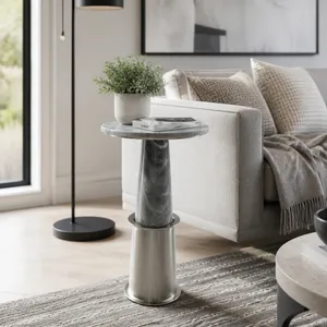 NADIARIDGE GRAY TABLE 22 (IN) 2